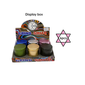 JC nuovo arrivo nuovi denti OEM/ODM smerigliatrice con contenitore 63mm 55mm 50mm in alluminio su misura per accessori per fumatori - Product Image 5