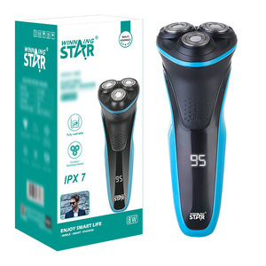 เครื่องโกนหนวดไฟฟ้าวินนิ่งสตาร์ 3 หัว 8 วัตต์ กันน้ำ IPX7 ชาร์จผ่าน USB สำหรับผู้ชาย - Product Image 1