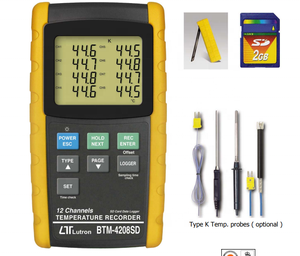 Registrador de Temperatura Auténtico BTM-4208SD de 12 Canales, Disponible en Stock, Suministro Inmediato, Registrador de Temperatura Original - Product Image 2