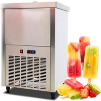 Professionele commerciële machine voor het maken van ijslollies met hoge productiviteit, geschikt voor water en melk, nieuw.