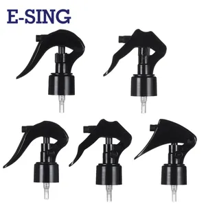 Custom PP Mini Trigger Sprayer Black 24mm 28mm Bottle Plastic Hand Mini Trigger Sprayer 24/410 28/410