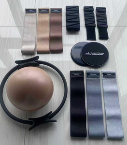 ชุดอุปกรณ์พิลาทิสแบบกำหนดเองพร้อมห่วงพิลาทิส แผ่นโยคะ ลูกบอลพิลาทิส ตุ้มน้ำหนักข้อเท้าซิลิโคน สายรัดต้านทาน - Product Image 6