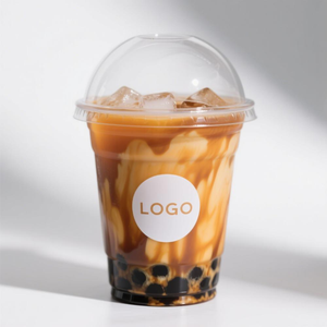 Vente en gros de gobelets à smoothie personnalisés <span class=keywords><strong>7</strong></span> 8 9 10 12 16 20 oz gobelets jetables en plastique PET avec couvercle plat dôme pour cafés boissons froides - Product Image 4