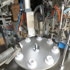 หลอดบรรจุและทำจีบอลูมิเนียมแบบพับได้,ขนาด1ออนซ์2ออนซ์3ออนซ์เครื่องแต่งหน้าความงามหลอดใส่ครีมซีลบรรจุภัณฑ์เครื่องจักร
