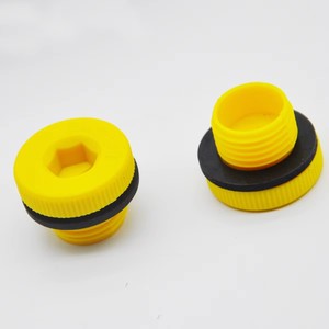 Kinglok chủ đề Vàng PA66 + NBR con dấu vít mũ hình lục giác Nut Bìa bảo vệ cap - Product Image 1