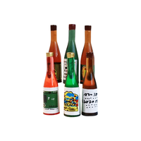 Xiaomiwu juego de comida en miniatura modelo de escena casa de muñecas accesorios simulación mini botella de vino conjunto de 6 piezas D159