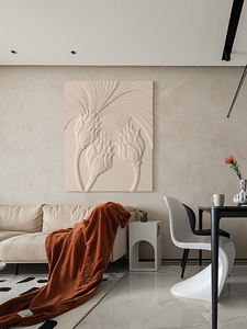 Pittura murale moderna semplice della decorazione della parete del ristorante fatto a mano pittura di rilievo 3D - Product Image 5