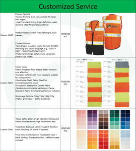 XZL شعار مخصص في الهواء الطلق متعدد الوظائف شعار سترة مرحبا فيس متعددة الألوان OEM سعر المصنع - Product Image 2