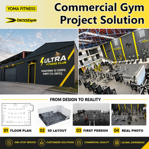 Solution de projet pour salle de sport commerciale, service professionnel tout-en-un, usine de fabrication d'équipements sportifs de musculation à Foshan, ensemble complet - Product Image 1