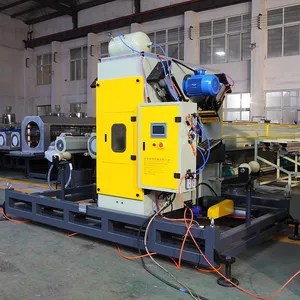 Çin otomatik elektrik oluklu boru kesici HDPE boru kesme makinesi için oluklu boru sıkma makinesi