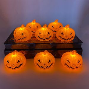 Lanterne Citrouille Lumineuse d'Halloween – Décoration d'Ambiance Sinistre pour les Fêtes, Petite Veilleuse en PVC, Jouet d'Intérieur, Cadeau - Product Image 1