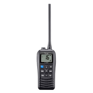 Radio Marina VHF IC-M37 IC-M37E de 6W, Flotante, Resistente al Agua IP57, Alcance de Conversación de >50km, 16 Canales, Teclas Grandes, Fácil Agarre - Product Image 1