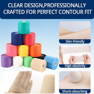Bandage en mousse polyuréthane pré-élastique de 6 cm, 7 cm, haute élasticité, absorbant les chocs et amortissant, sous-bande de protection sportive en mousse - Product Image 3