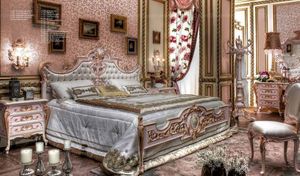 Set Camera da Letto di Lusso Francese per Bambini, Mobili per Bambini, Letto per Bambini in Legno Massello - Product Image 5