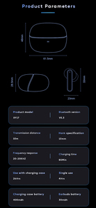 <span class=keywords><strong>Auricolari</strong></span> Bluetooth Personalizzati XY17 con Cancellazione del Rumore ANC ENC, Certificati CE FCC BQB Pro 2, Cuffie Wireless a Basso Prezzo - Product Image 5