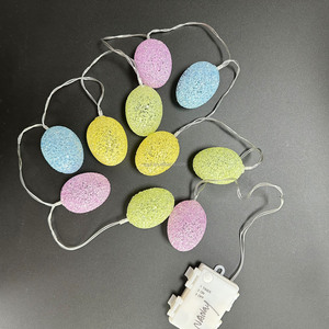 JUFU LED Easter <strong>Rice</strong> Egg String <strong>Light</strong> IP44 Festive Atmosphere Decorative Lighting for Children's Room Battery Operated Easter - Product Image 2