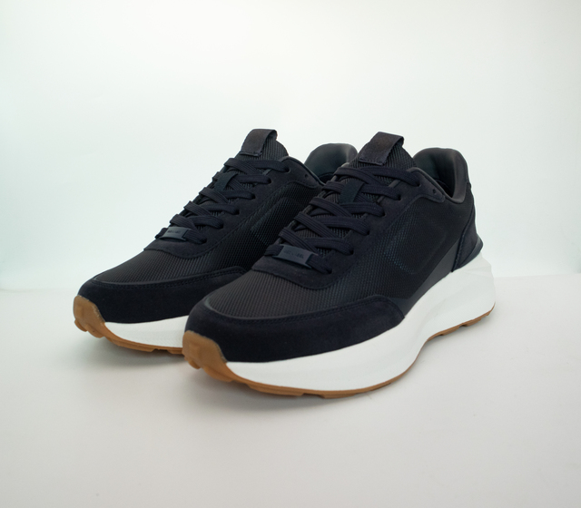 Custom Mesh and Leather Breathable Running Sneakers Dress Casual Shoes for Men Classic Footwear for All Seasons