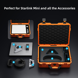Orange Color Starlink Storage case Outdoor Waterproof Starlink <b>Mini</b> Portable case Starlink <b>Mini</b> Hard Protective Travel case - Product Image 3