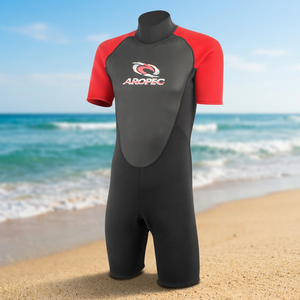 Combinaison de plongée courte en néoprène pour homme, imprimée sérigraphiée, protection anti-UV, sans coutures, pour sports nautiques – En stock - Product Image 3