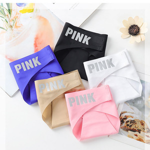 <span class=keywords><strong>Logo</strong></span> personnalisé Marque de distributeur Bikini Strings Taille Basse Sans Couture en Soie Glacée Traceless Motif <span class=keywords><strong>Tanga</strong></span> Solide pour Femmes Culotte Invisible - Product Image 3