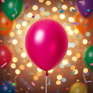 Ensemble de ballons en latex fuchsia métallisé pour décorations de fête d'anniversaire adultes M38 - Product Image 2