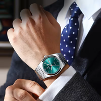 Relojes de Pulsera de Lujo para Hombre POEDAGAR 930, Relojes de Cuarzo con Correa de Acero Inoxidable, Resistentes al Agua, para Hombre