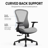 Chaise ergonomique en maille pour la maison et le bureau, pivotante à 360°, chaise de bureau pour ordinateur