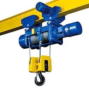 <b>Electric</b> <b>Wire</b> Rope Hoist 2 Tons 380V Remote Control Grey Steel Industrial Manufacturing Industrial manufacturing hoist - Product Image 2