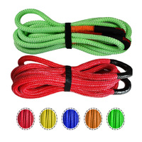 (JINLI-Rope) Corde cinétique de remorquage en nylon double tressé de 1 pouce, 33 900 lb, pour le sauvetage et le remorquage hors route des camions 4x4, SUV et Jeeps