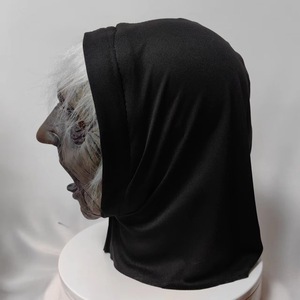 Máscara de Bruja con Pelo Blanco y Lengua Rizada, Disfraz de Terror para Cosplay, Accesorio para la Cabeza, Material de Emulsión, Estilo Divertido - Product Image 4