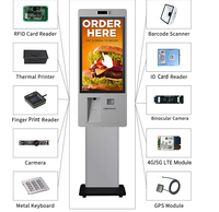 Máquina de Pedidos para Restaurantes con Pantalla Táctil de 21.5, 15.6 y 27 Pulgadas, Impresora Térmica de Recibos y Escáner de Códigos QR