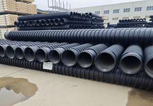 Büyük boy HDPE oluklu Krah boru 1000mm 1200mm 1800mm çap Hdpe karat boru plastik tüpler - Product Image 4