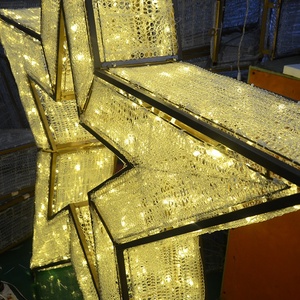 3D-гирлянда в форме рождественской звезды для улицы, IP65, светодиодная, с пультом ДУ, для декора на Хэллоуин - Product Image 5