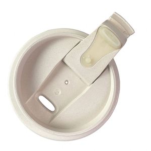 Cadeaux promotionnels : Tasse à café réutilisable et portable en bambou biodégradable de 12 oz avec couvercle rabattable anti-fuite, compatible lave-vaisselle, gobelet de voyage - Product Image 4