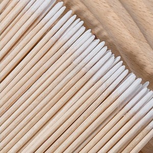 7cm Disposable Double Head Wood Cotton Swab Brush Ultra Micro Eyelash Glue Remover Makeup Cleaning <b>Tool</b> - Product Image 3