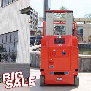 AMWP 6m7.5m <span class=keywords><strong>8M</strong></span> 9M Dapat Ditarik Hidrolik Listrik Personal Man Vertikal Aerial <span class=keywords><strong>Platform</strong></span> Kerja Aluminium Alloy Self Propelled Lift Table - Product Image 2