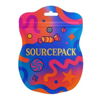 Boîte en Mylar holographique 1g, 2g, 5g pour biscuits, collations et friandises gourmandes