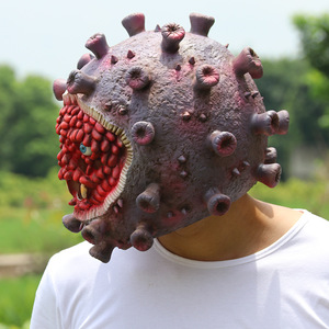 Máscara de Látex de Halloween con Diseño de Virus, Talla Única, Accesorio para Disfraces y Fiestas - Product Image 2