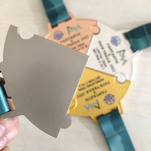 Wholesale Cheap High Quality Customized Souvenir Puzzle Sports <strong>Medal</strong> 3d Award Metal <strong>Medal</strong> With Ribbon - Product Image 3