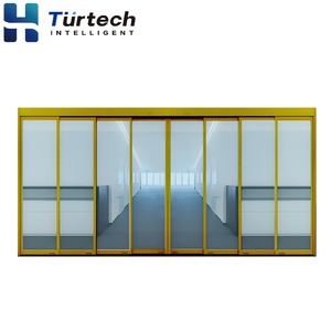 Sistema de <span class=keywords><strong>Puerta</strong></span> Corredera Telescópica Automática Moderna DTSC3000 para Centros Comerciales y Supermercados, Acero Inoxidable 304, Uso Comercial - Product Image 1