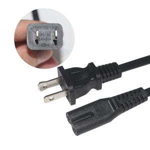 Cable de Alimentación de CA para Computadora con Extensión de 1 m, Nispt-2, Cable de Núcleo de 18 AWG, Enchufe Estadounidense de 2 Pines a IEC C7 Figura 8 - Product Image 1