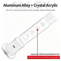 Lampe d'avertissement LED à trois couleurs avec coque métallique gravée, indicateur lumineux en cristal, alarme sonore et visuelle pour équipement CNC, 24V