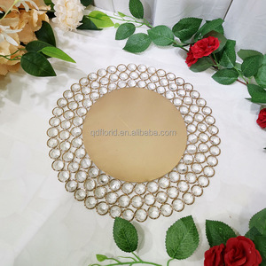 L5 Luxury Wedding Event Party Decoration 13 Inch <strong>Metal</strong> Round Chargers <strong>Plates</strong> Bulk Silver Gold Table Charger <strong>Plate</strong> for Sales - Product Image 5