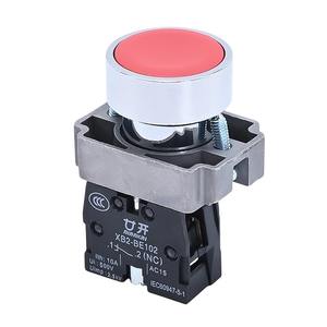 Interrupteur à bouton ZB2 en métal à réinitialisation automatique IP65 1NO/1NC commandes démarrage/arrêt XB2-BA31 d'urgence/42/BD33/<span class=keywords><strong>21</strong></span> 10A bouton plat - Product Image 6