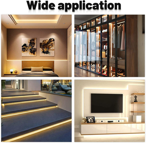 Profilé LED en aluminium 6063 encastré sans cadre, personnalisé, pour pose en saillie, extrusion d'aluminium pour bande LED - Product Image 6