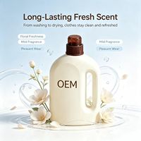 Détergent à lessive liquide portable certifié GMP antibactérien parfum jasmin pour vêtements, qualité pharmaceutique