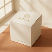 Boîte pliante en carton de papier coton de luxe pour nettoyant moussant