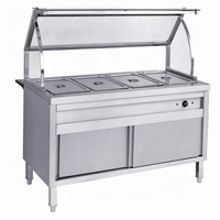 BMS-6A Restaurant Electric Fast Food Display Warmer Cabinet Showcase Buffet Server