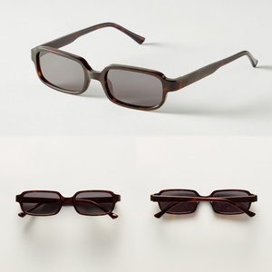 <span class=keywords><strong>Occhiali</strong></span> da <span class=keywords><strong>Sole</strong></span> 2510 con Montatura Piccola Retrò e LOGO Personalizzato per <span class=keywords><strong>Uomo</strong></span> e Donna, <span class=keywords><strong>Occhiali</strong></span> Rettangolari Vintage Leopardati in Acetato con Lenti G15 - Product Image 6