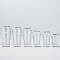 Mug en aluminium jetable personnalisé avec logo, pour fêtes en plein air, respectueux de l'environnement, réutilisable, 22 oz, tasse à boire en aluminium, tasse en métal recyclable pour la bière